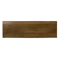 Asher Brown Wood 3-Drawer Console Table