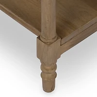 Asher Brown Wood 1-Drawer End Table