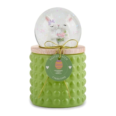 Green Easter Patch 1-Wick Globe Jar Candle