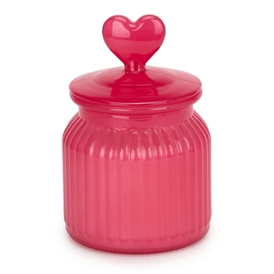 Cupids Arrow Heart Finial 2-Wick Jar Candle