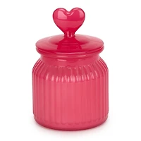 Cupids Arrow Heart Finial 2-Wick Jar Candle