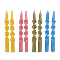 Glossy Twist Taper Candles