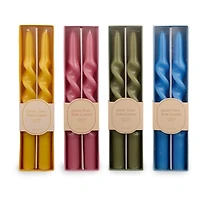 Glossy Twist Taper Candles
