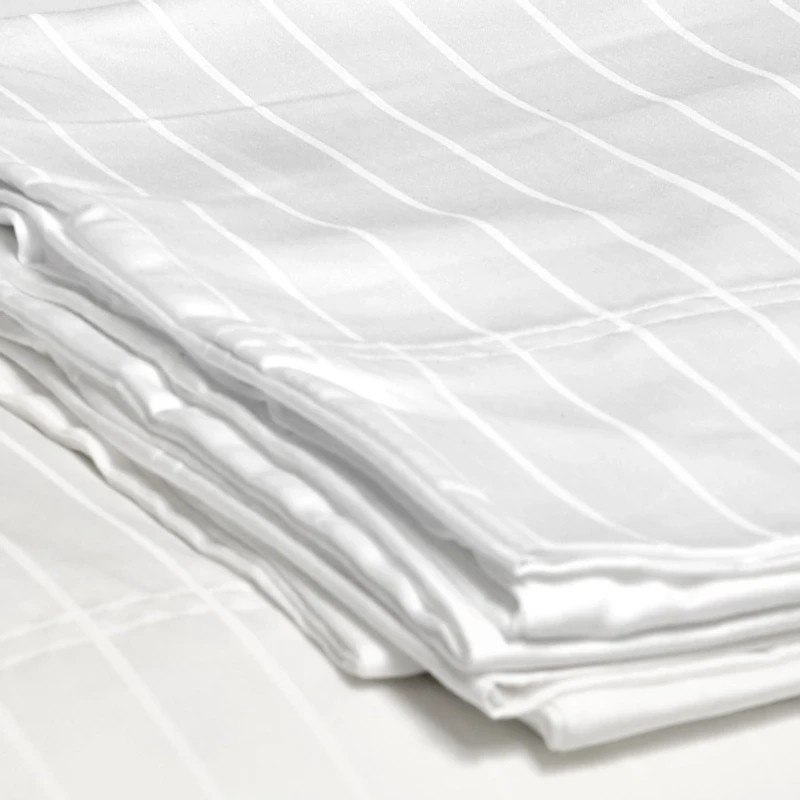 Nestwell White Damask Stripe 4-pc. King Sheet Set