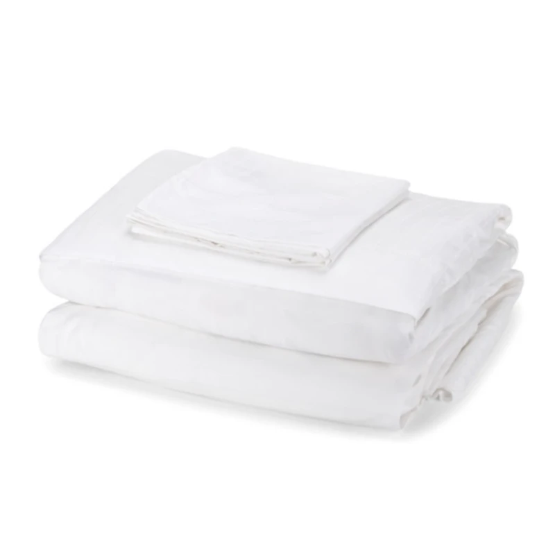 Nestwell White Damask Stripe 4-pc. King Sheet Set