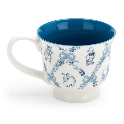 Blue Easter Animals Toile Mug