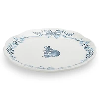Blue Easter Animals Toile Salad Plates, Set of 2