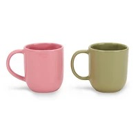 Embossed Bow Ceramic Mugs