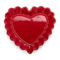 Ruffle Heart Appetizer Plate