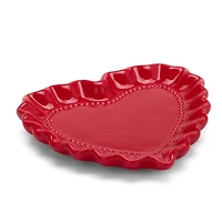Ruffle Heart Appetizer Plate