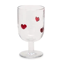 Valentine Heart Icon Wine Glass