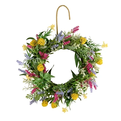 Colorful Wildflower Mini Wreath