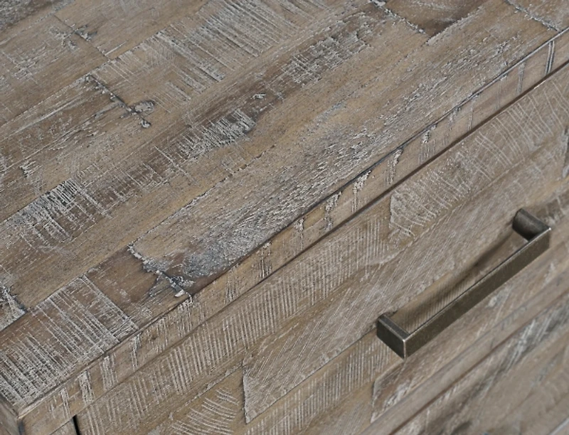 East Hampton Distressed Gray Nightstand