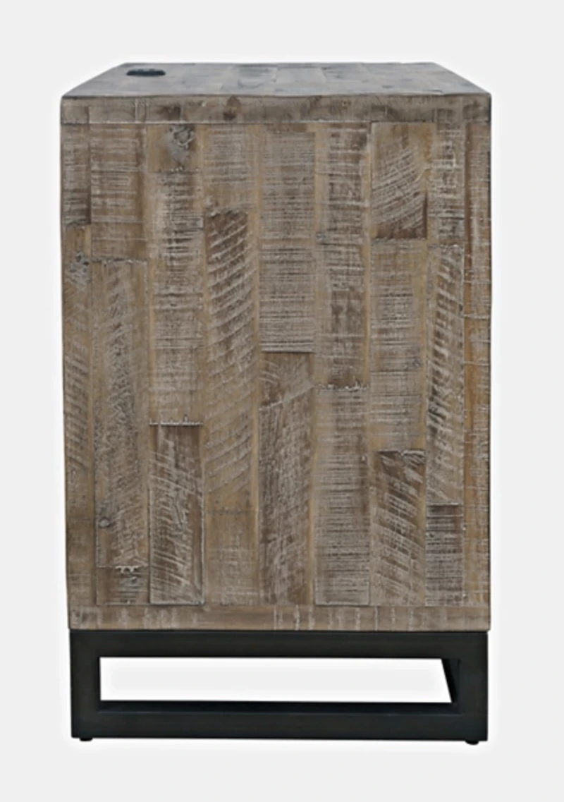 East Hampton Distressed Gray Nightstand