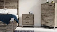 East Hampton Distressed Gray Nightstand
