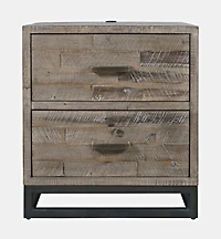 East Hampton Distressed Gray Nightstand