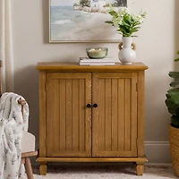 Brown Wood Kipton 2 Door Cabinet