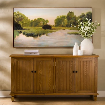 Kipton 4-Door Wood Cabinet