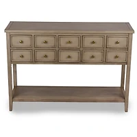 Graywash Clayton Keeping Drawers Console Table