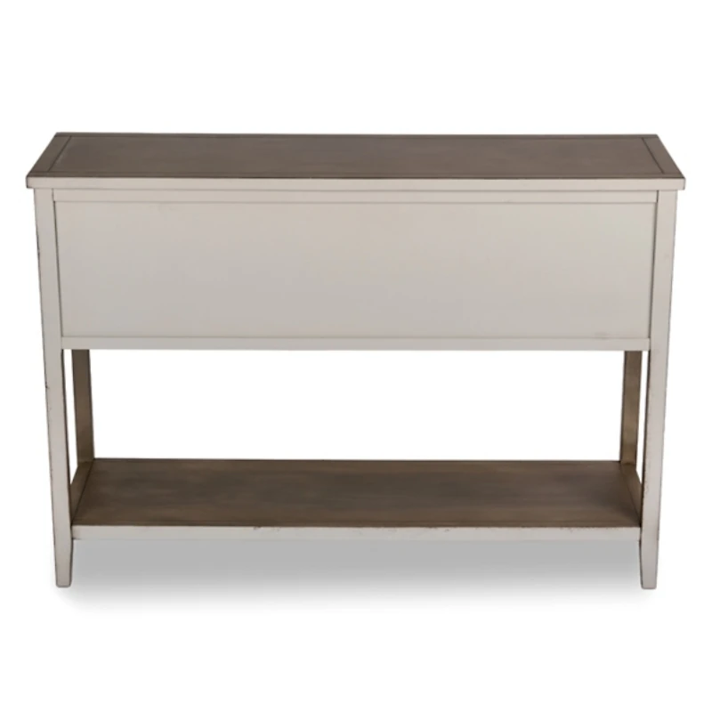 Graywash Clayton Keeping Drawers Console Table