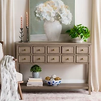 Graywash Clayton Keeping Drawers Console Table