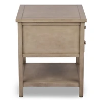 Graywash Clayton Keeping Drawers End Table