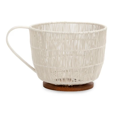 White Wire Coffee Pod Basket