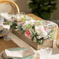 Pink Peony Lambs Ear Centerpiece