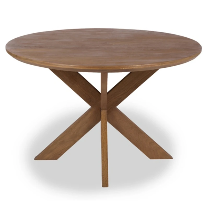 Round Natural Wood Kingston Dining Table