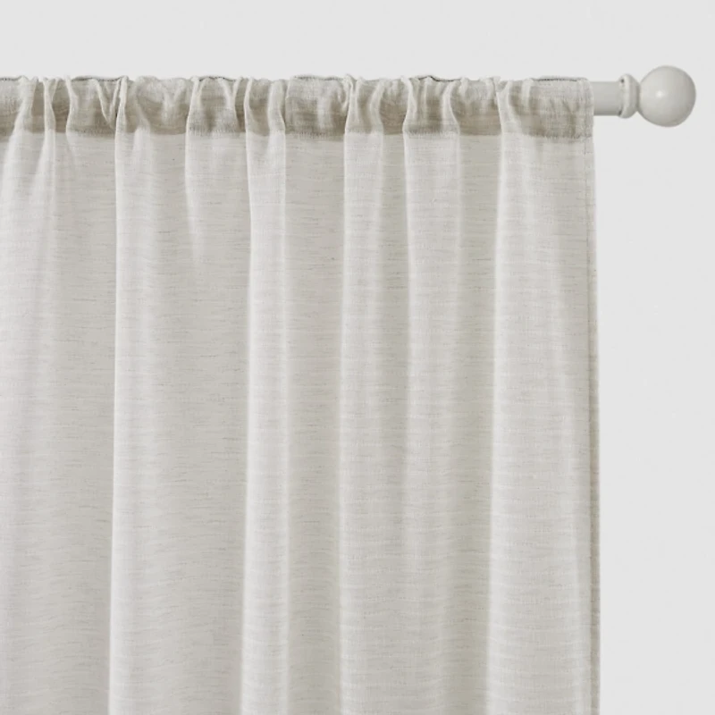 Rachel Ashwell Oatmilk Willow Curtain Set, 96 in.