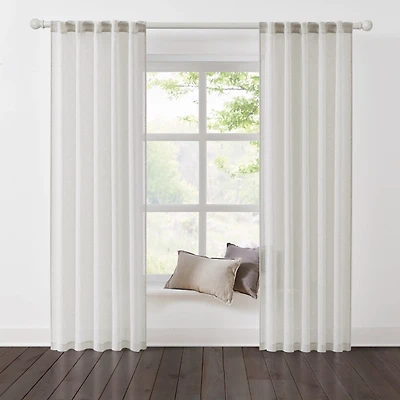 Rachel Ashwell Oatmilk Willow Curtain Set, 96 in.