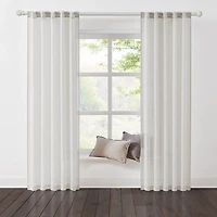 Rachel Ashwell Oatmilk Willow Curtain Set, 96 in.