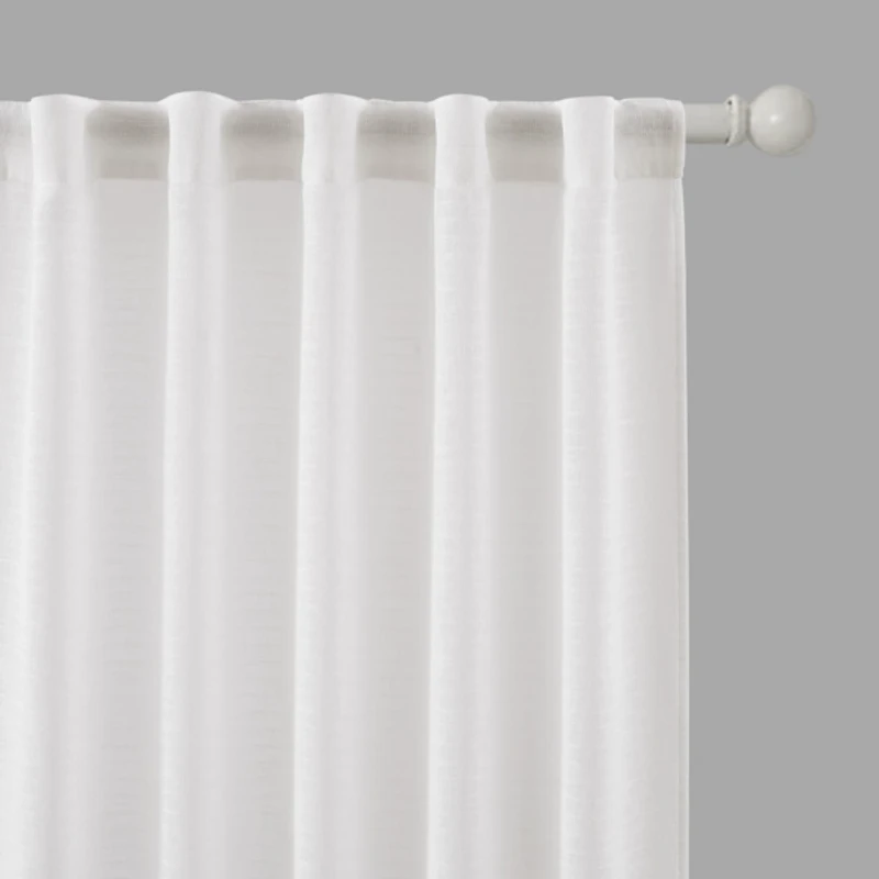 Rachel Ashwell White Willow Curtain Set, 96 in.