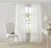 Rachel Ashwell White Jaipur Curtain Set, 84 in.