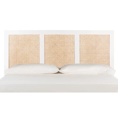 Safavieh Vienna White Cane Full Size Headboard