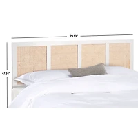 Safavieh Vienna White Cane King Size Headboard