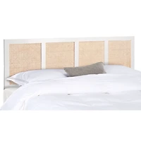 Safavieh Vienna White Cane King Size Headboard