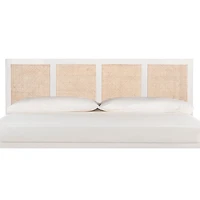 Safavieh Vienna White Cane King Size Headboard
