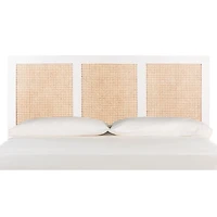 Safavieh Vienna White Cane Queen Size Headboard