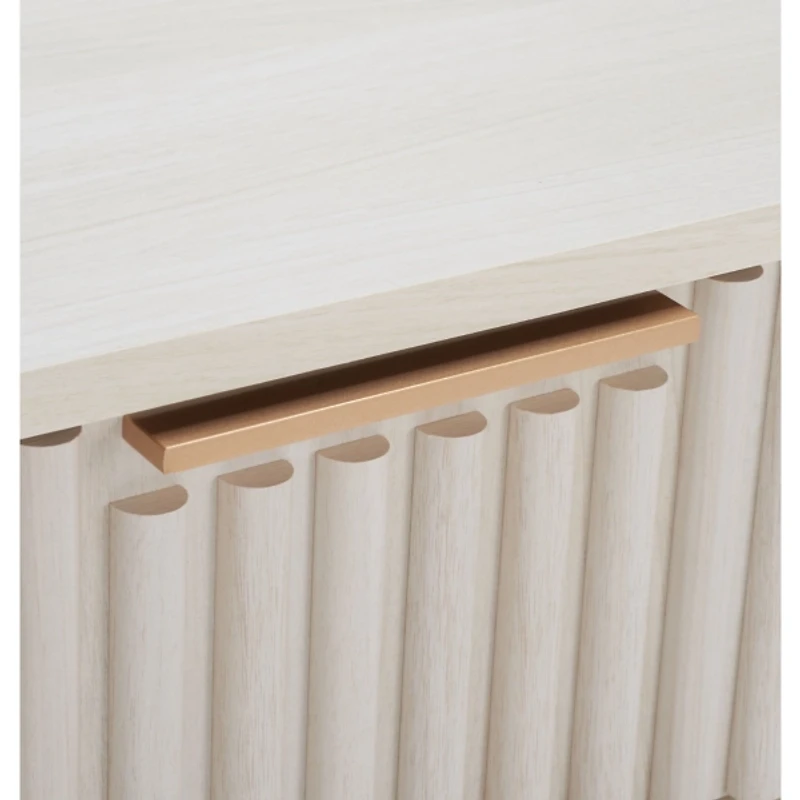 Safavieh Lylia Bleached Ribbed 2-Drawer Nightstand