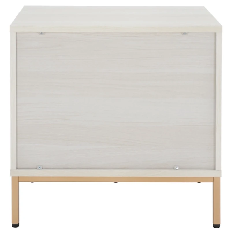 Safavieh Lylia Bleached Ribbed 2-Drawer Nightstand