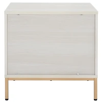 Safavieh Lylia Bleached Ribbed 2-Drawer Nightstand
