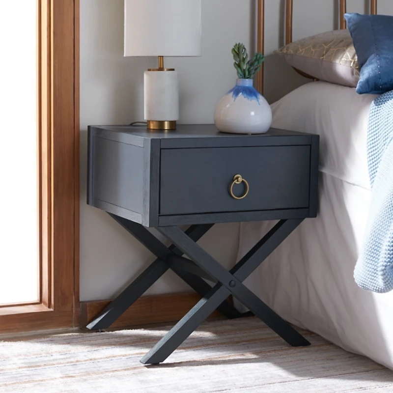 Safavieh Sadie Navy Blue Nightstand