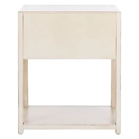 Safavieh Sadie Antique White Nightstand with Shelf