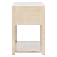 Safavieh Sadie Antique White Nightstand with Shelf