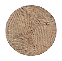 Maya Seagrass White Swivel Counter Stool