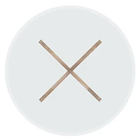 Auden Glass and Natural Wood Round Dining Table