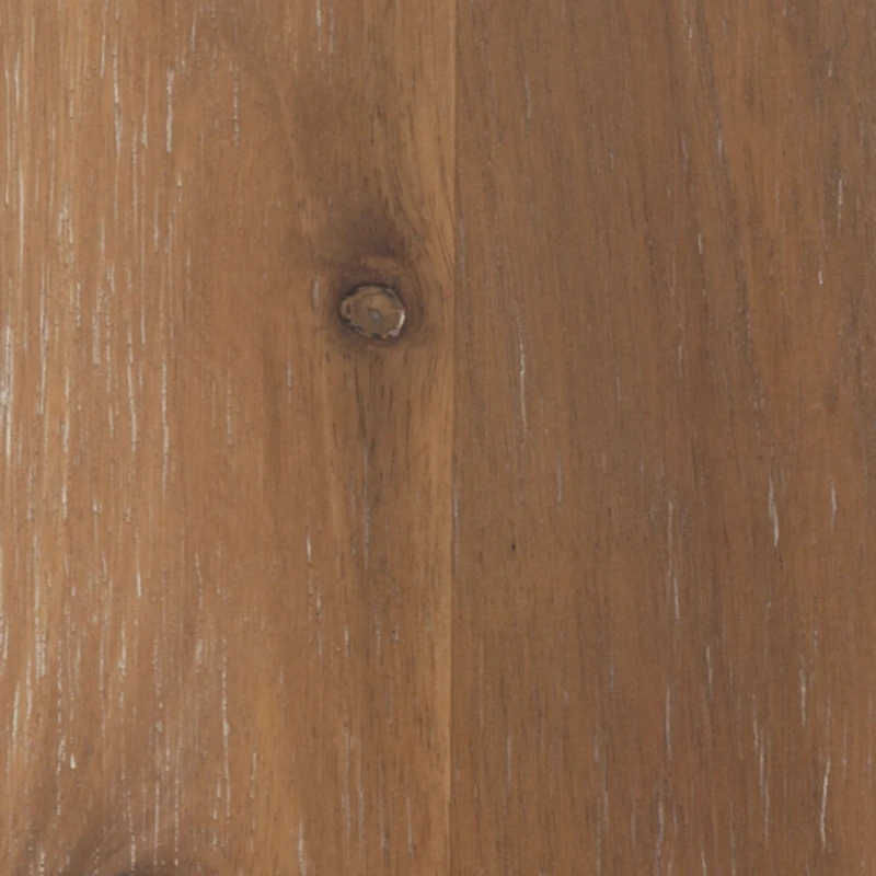 Auden Glass and Natural Wood Round Dining Table