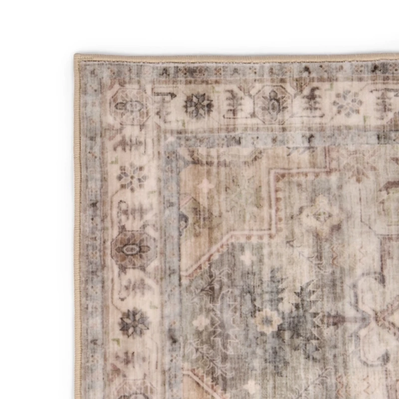 Gray Jackson Washable Runner, 2x7