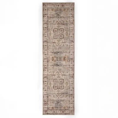 Gray Jackson Washable Runner, 2x7